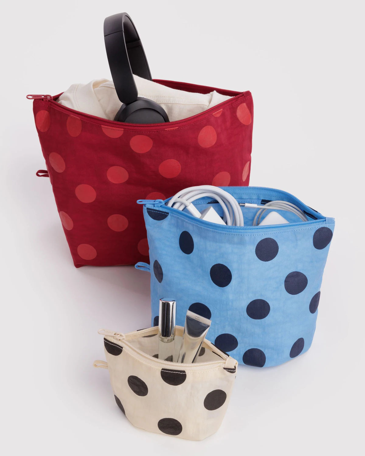 BAGGU - Go Pouch Set Polka Dot Mix