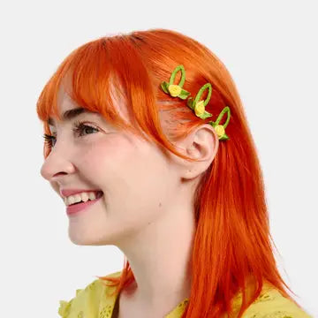 CHUNKS - Rosette Snap Clips in Yellow