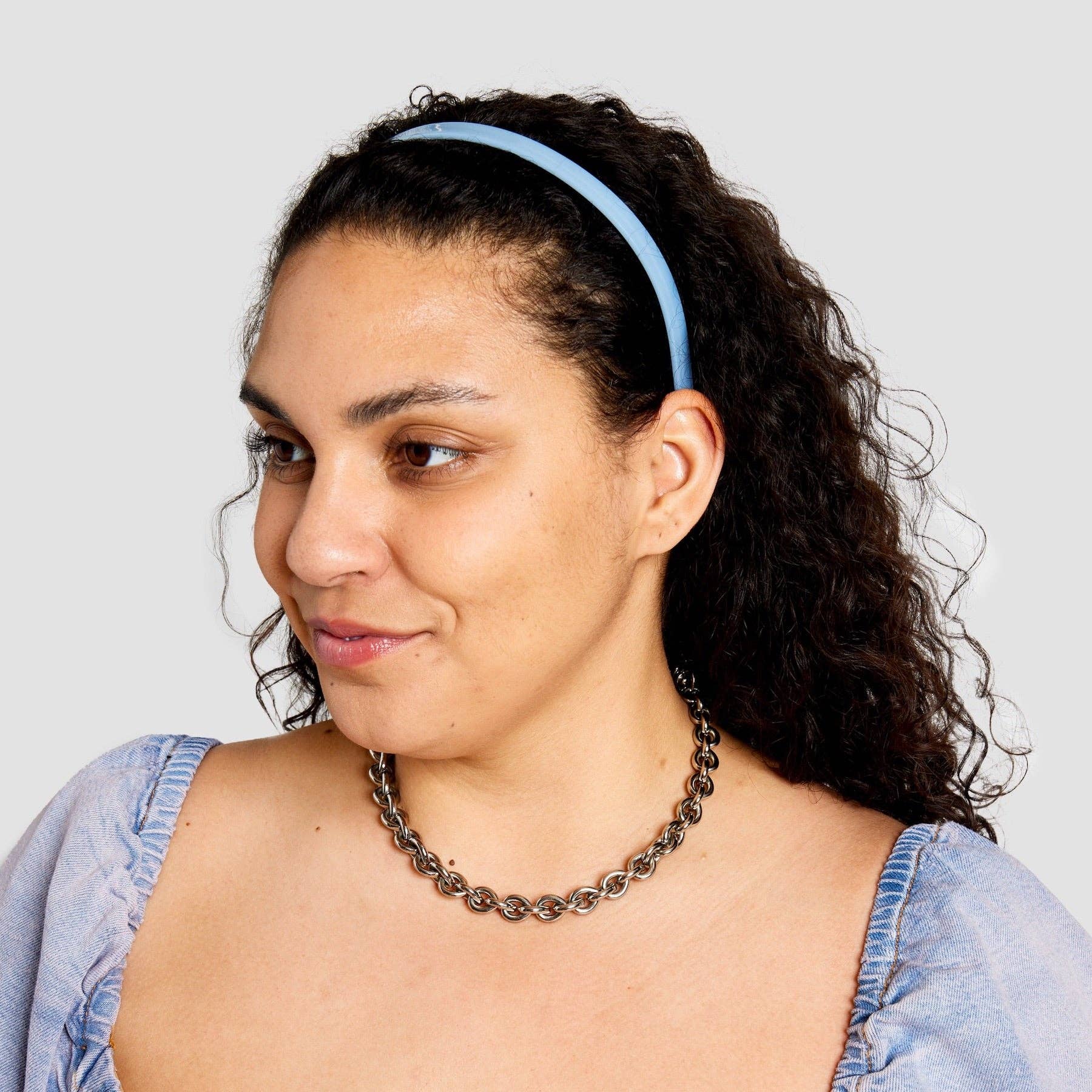 CHUNKS - Classic Headband in Periwinkle
