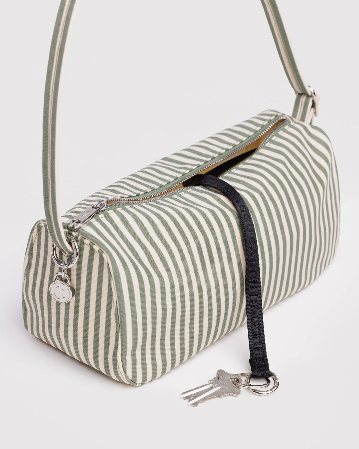 BAGGU - Nylon Loaf Bag Sage Stripe