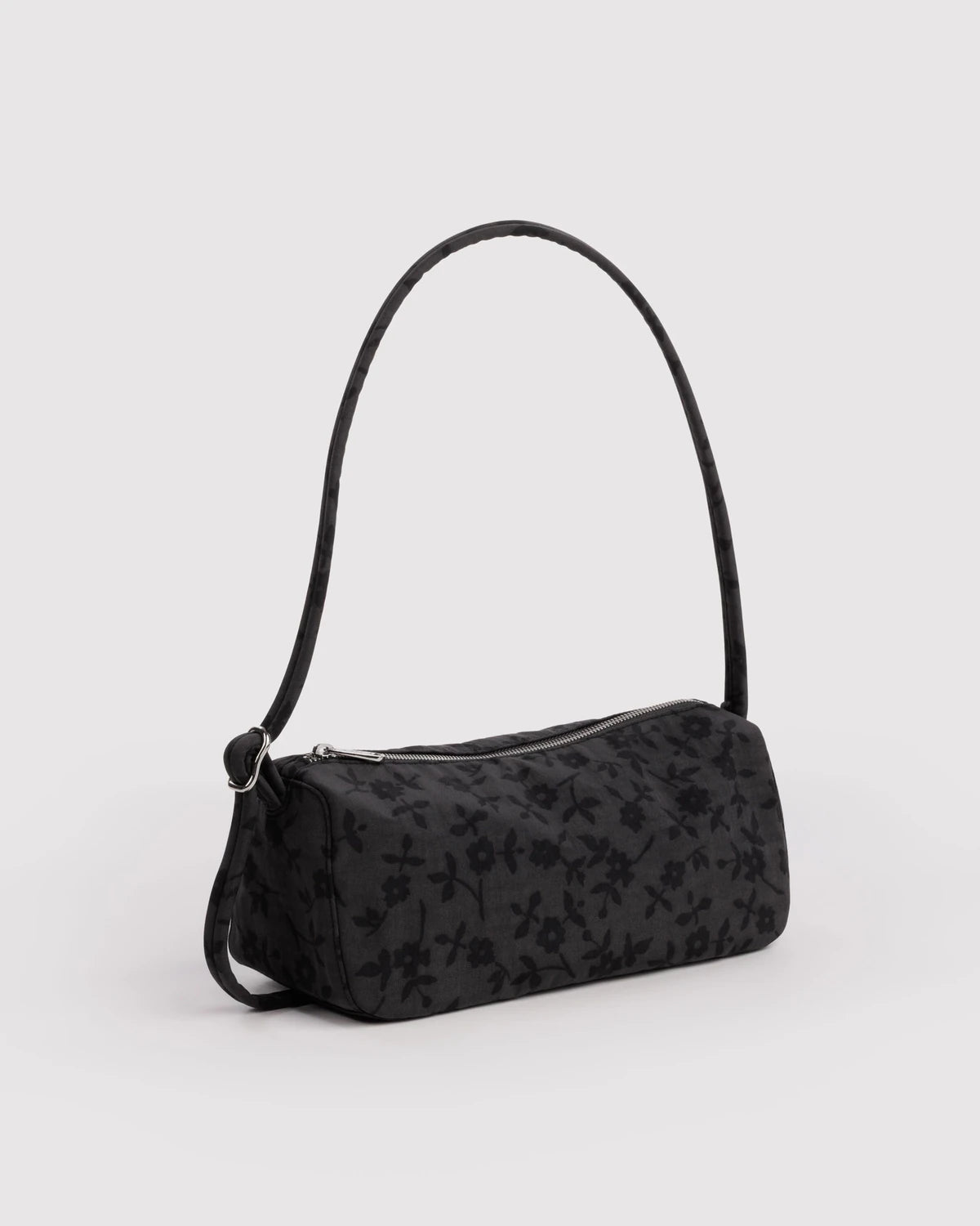 BAGGU - Nylon Loaf Bag Charcoal Ditsy Floral