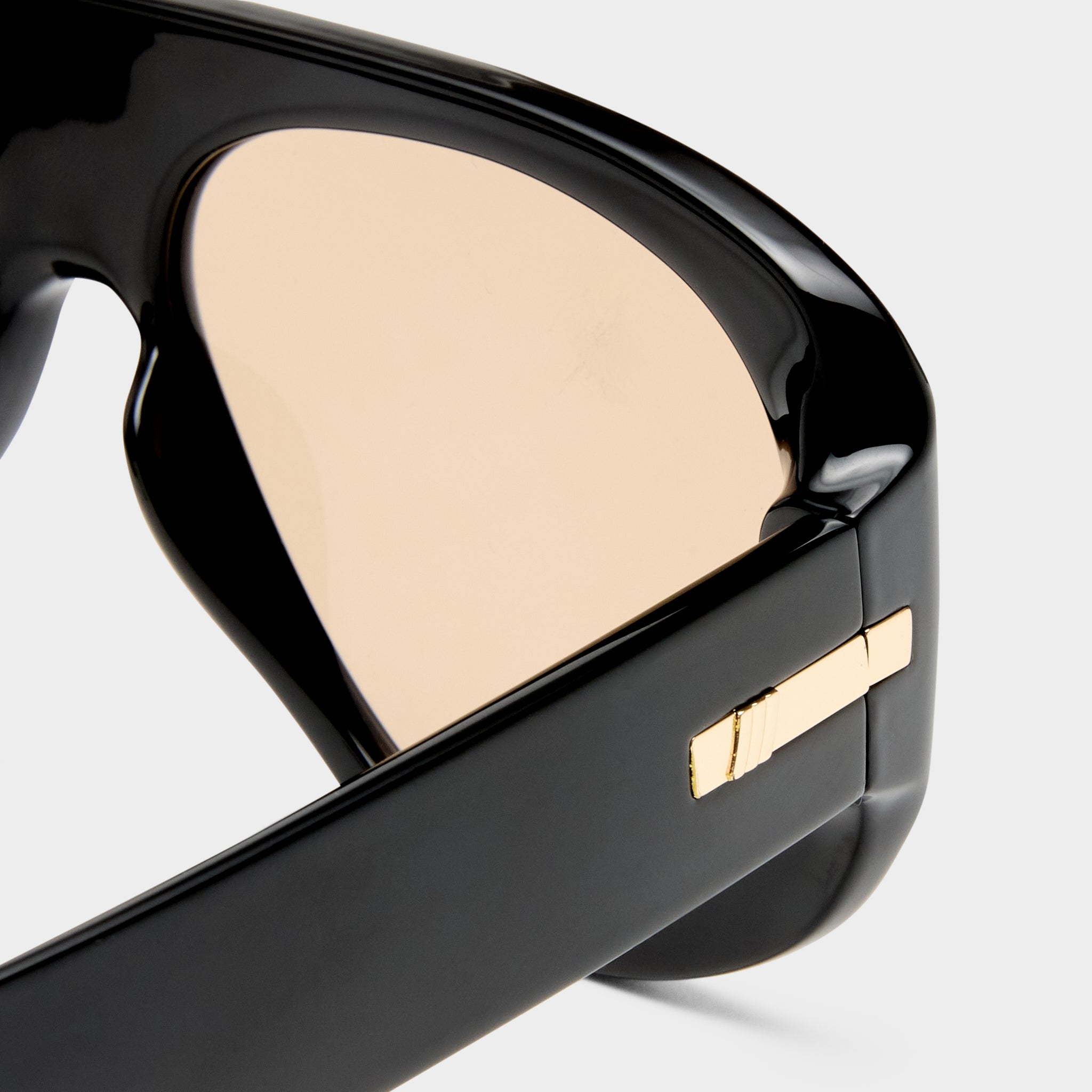 Le Specs Dream Boat Sunglasses Black Tan Tint