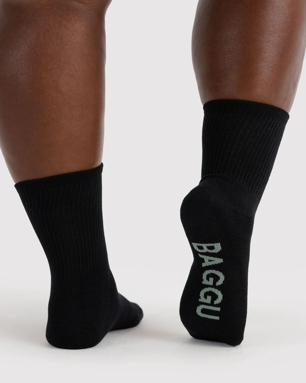 BAGGU - Ribbed Sock Black