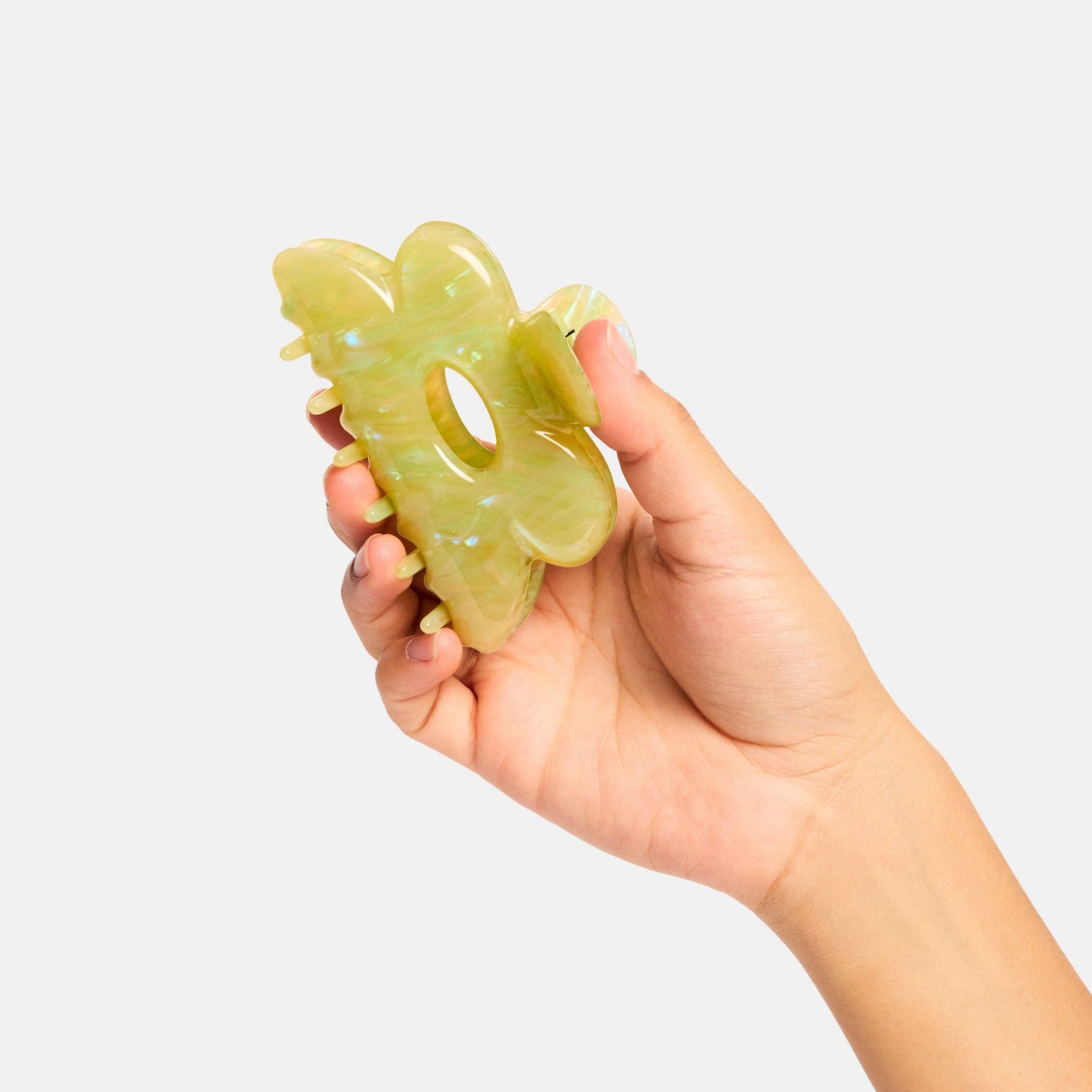 CHUNKS - Flower Claw in Jade Swirl
