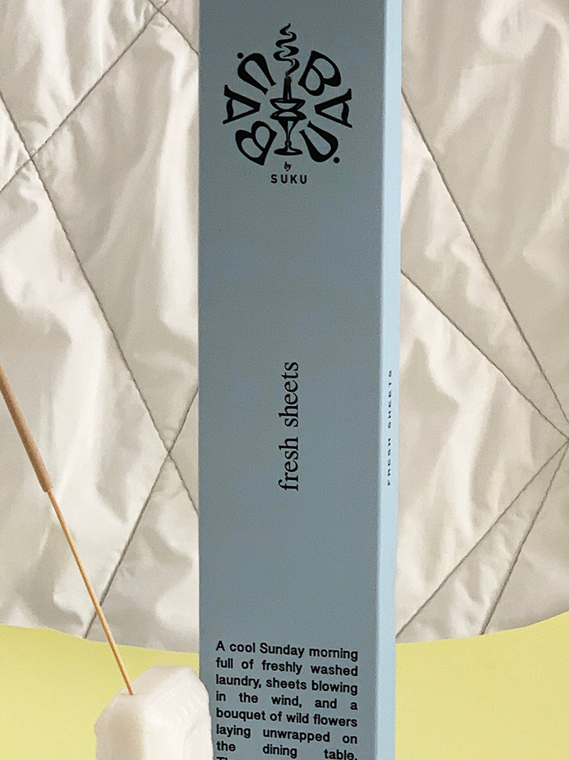 Bau Bau Fresh Sheets Sandalwood and White Musk Incense Sticks