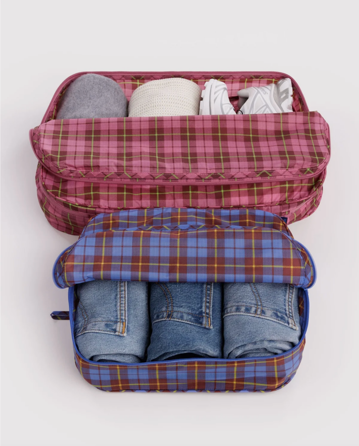 BAGGU Large Packing Cube Set - Check Mix