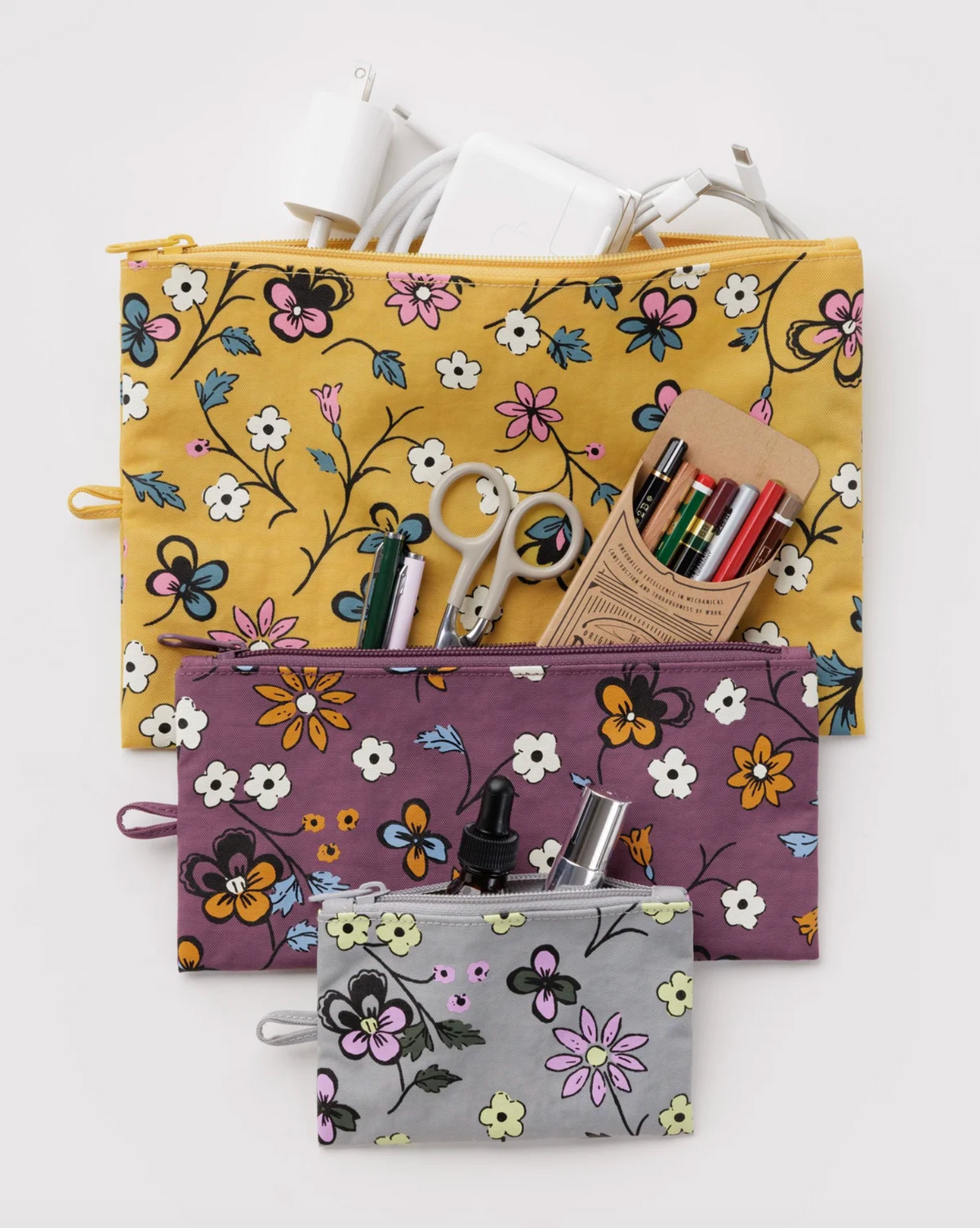 BAGGU - Flat Pouch Set Wildwood