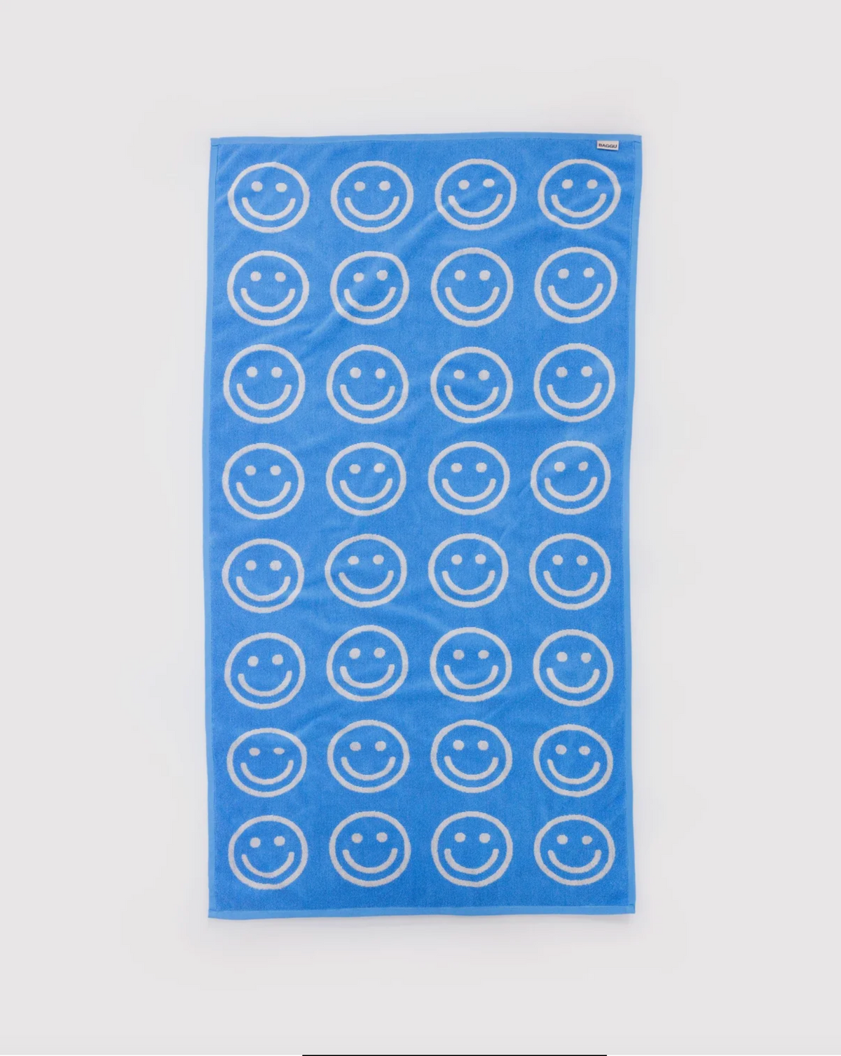 BAGGU - Bath Towel - Sky Blue Happy