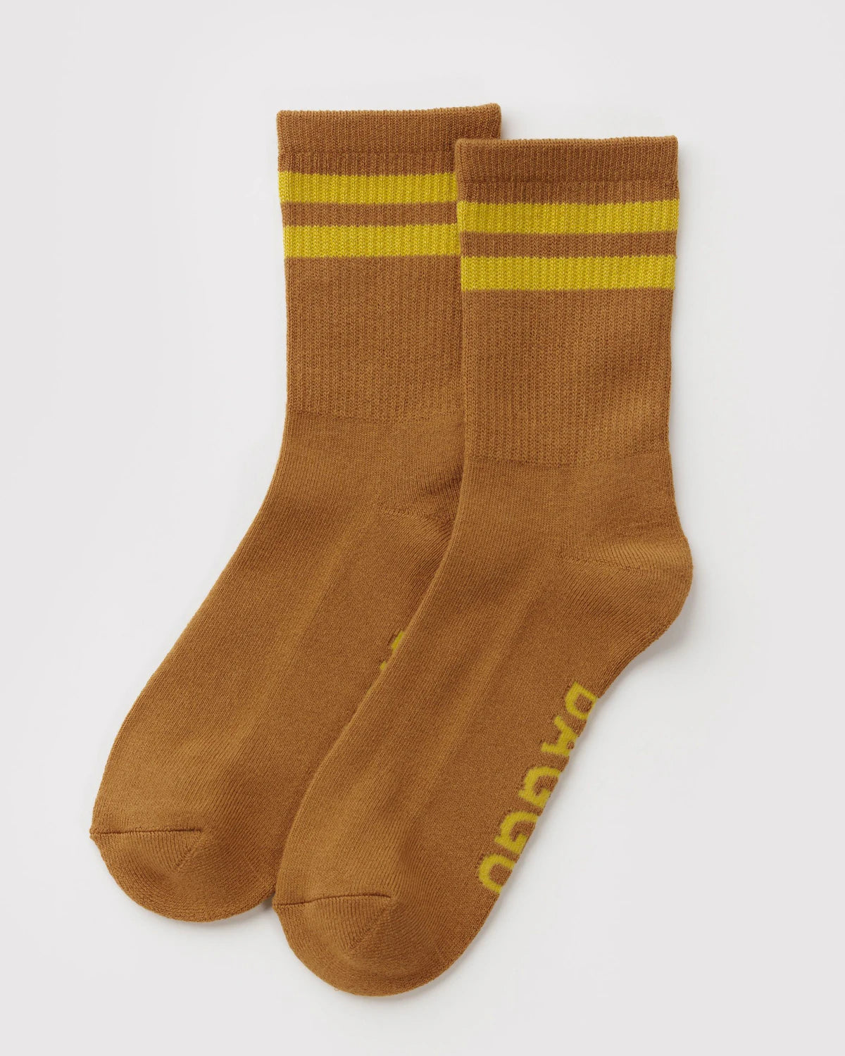 BAGGU - Ribbed Sock Toffee Stripe