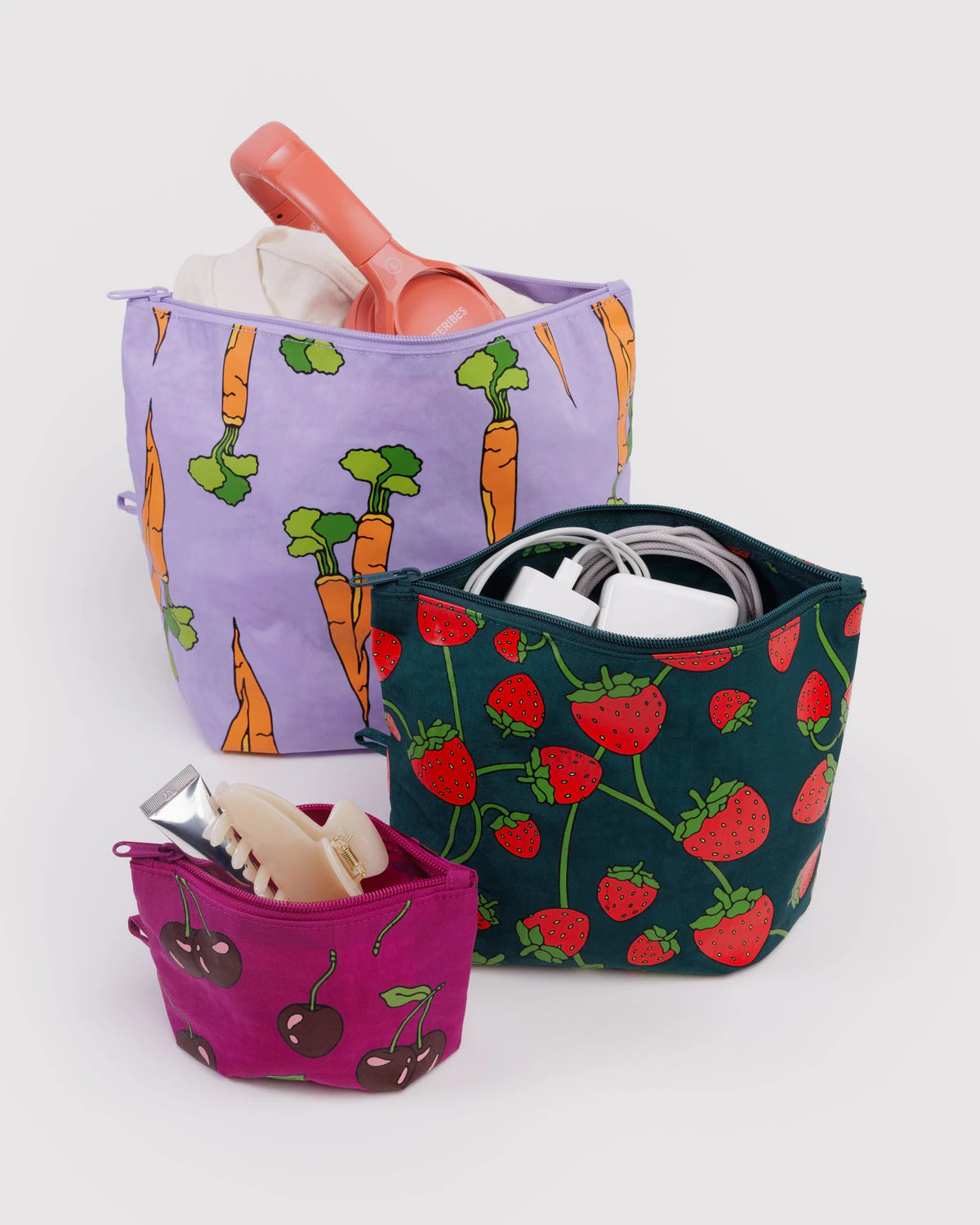 BAGGU - Go Pouch Set Carrots & Berries