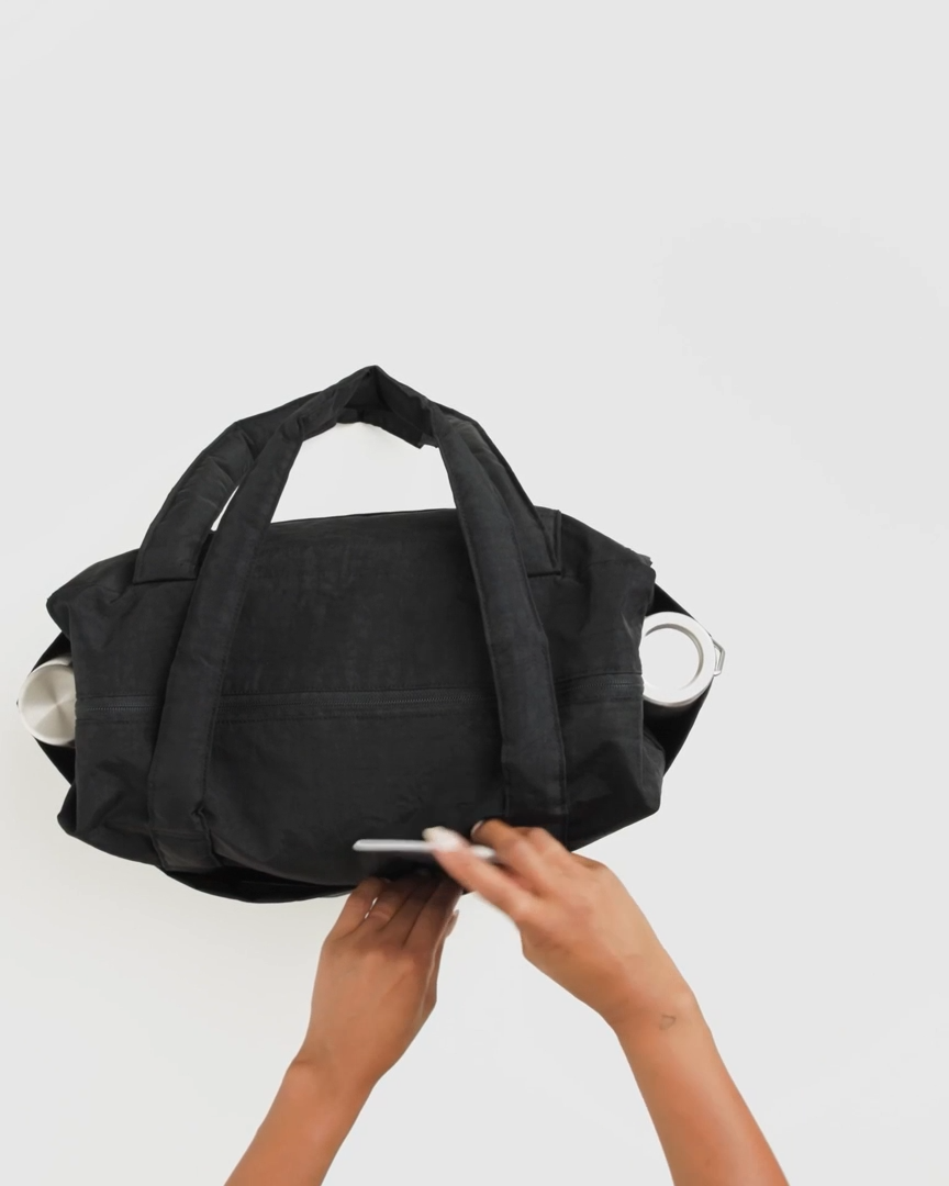 BAGGU - Small Cloud Bag - Blurred Gingham Brown