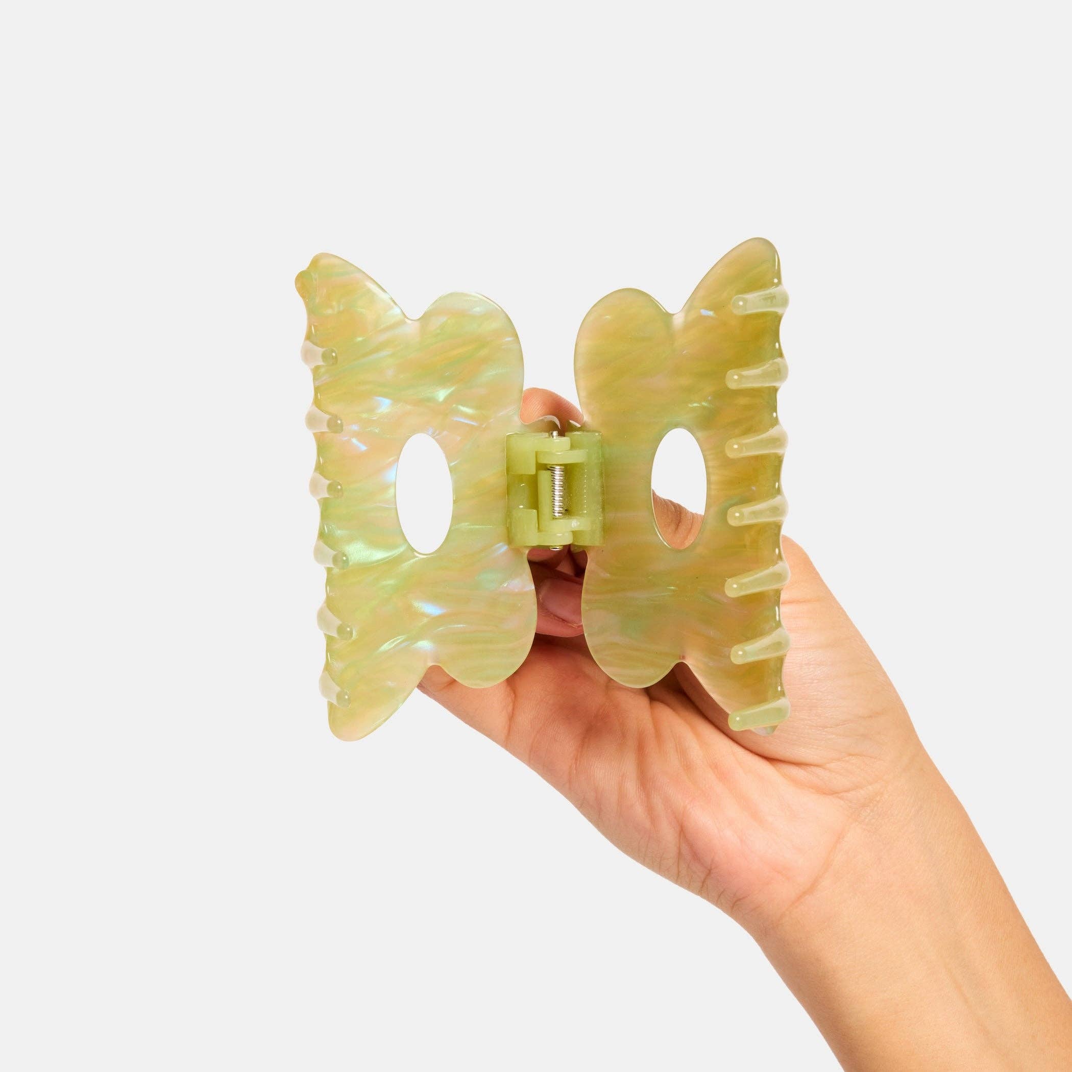 CHUNKS - Flower Claw in Jade Swirl