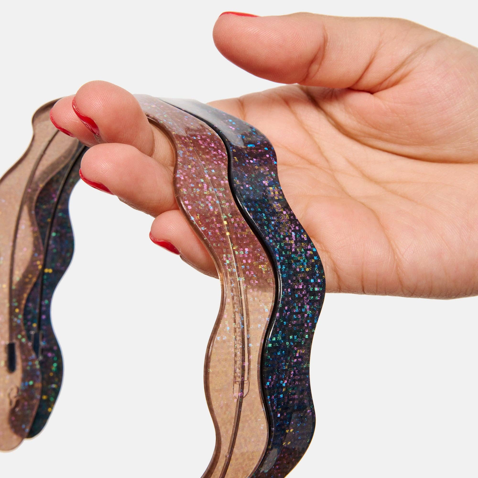 CHUNKS - Wavy Headband in Hazel Sparkle