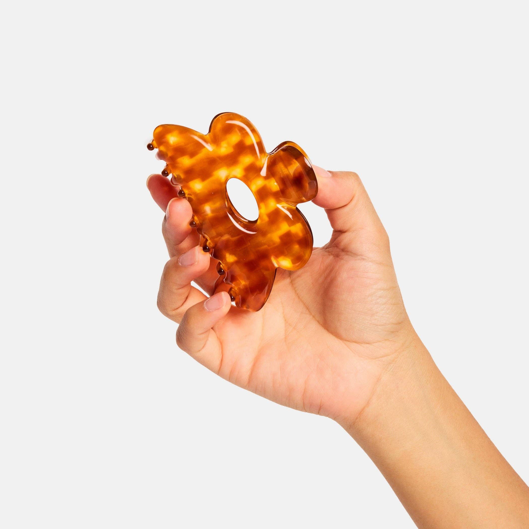 CHUNKS - Flower Claw in Honey Check