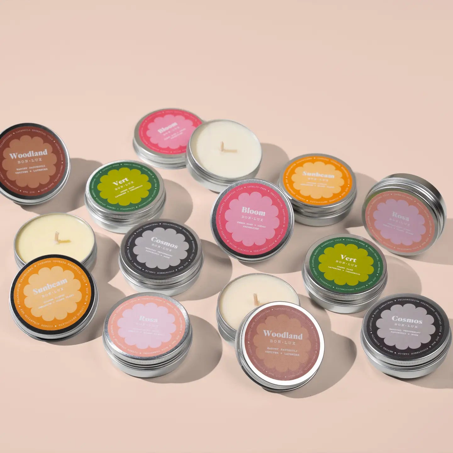 BON LUX - Rosa Scented Travel Tin Candle