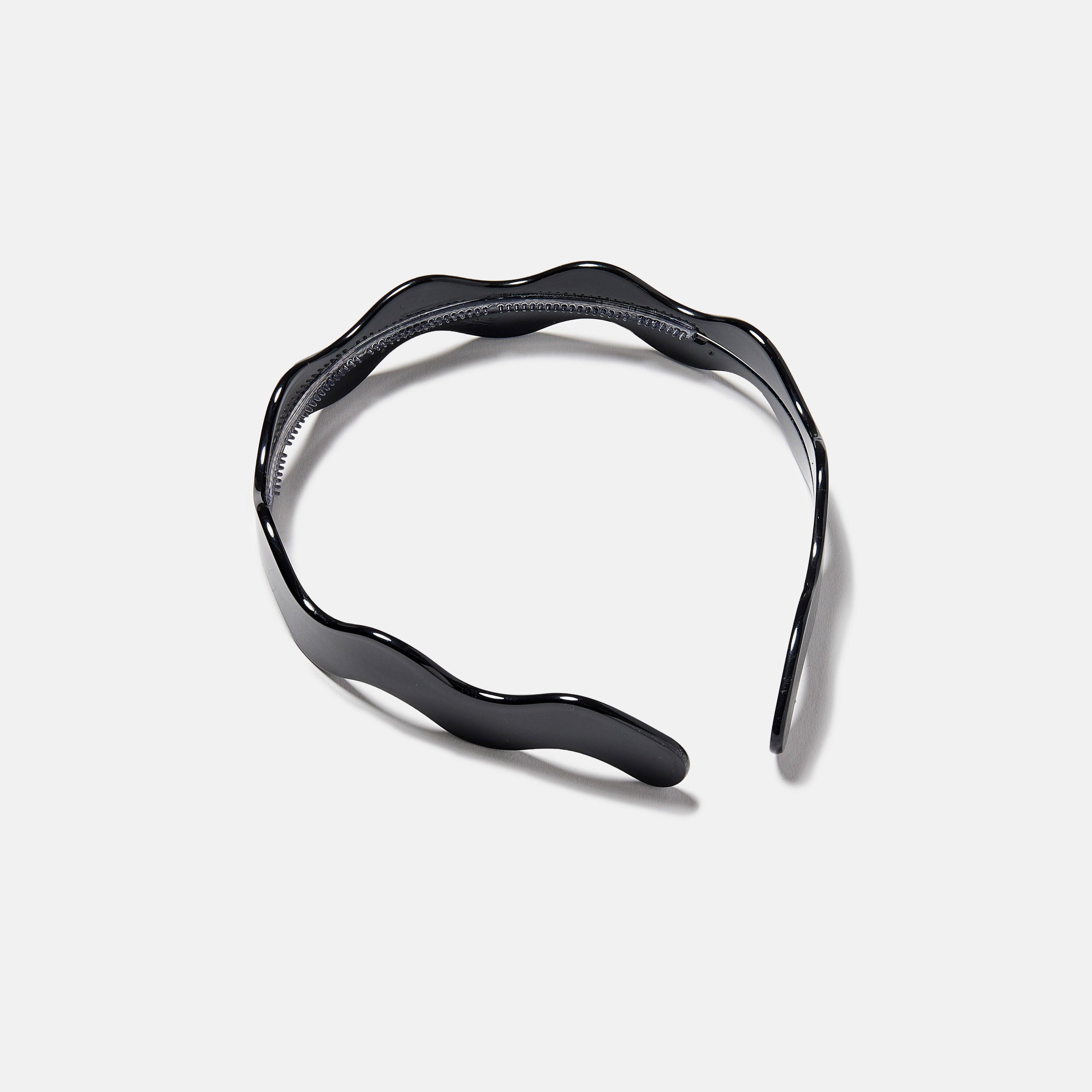 CHUNKS - Wavy Headband in Black