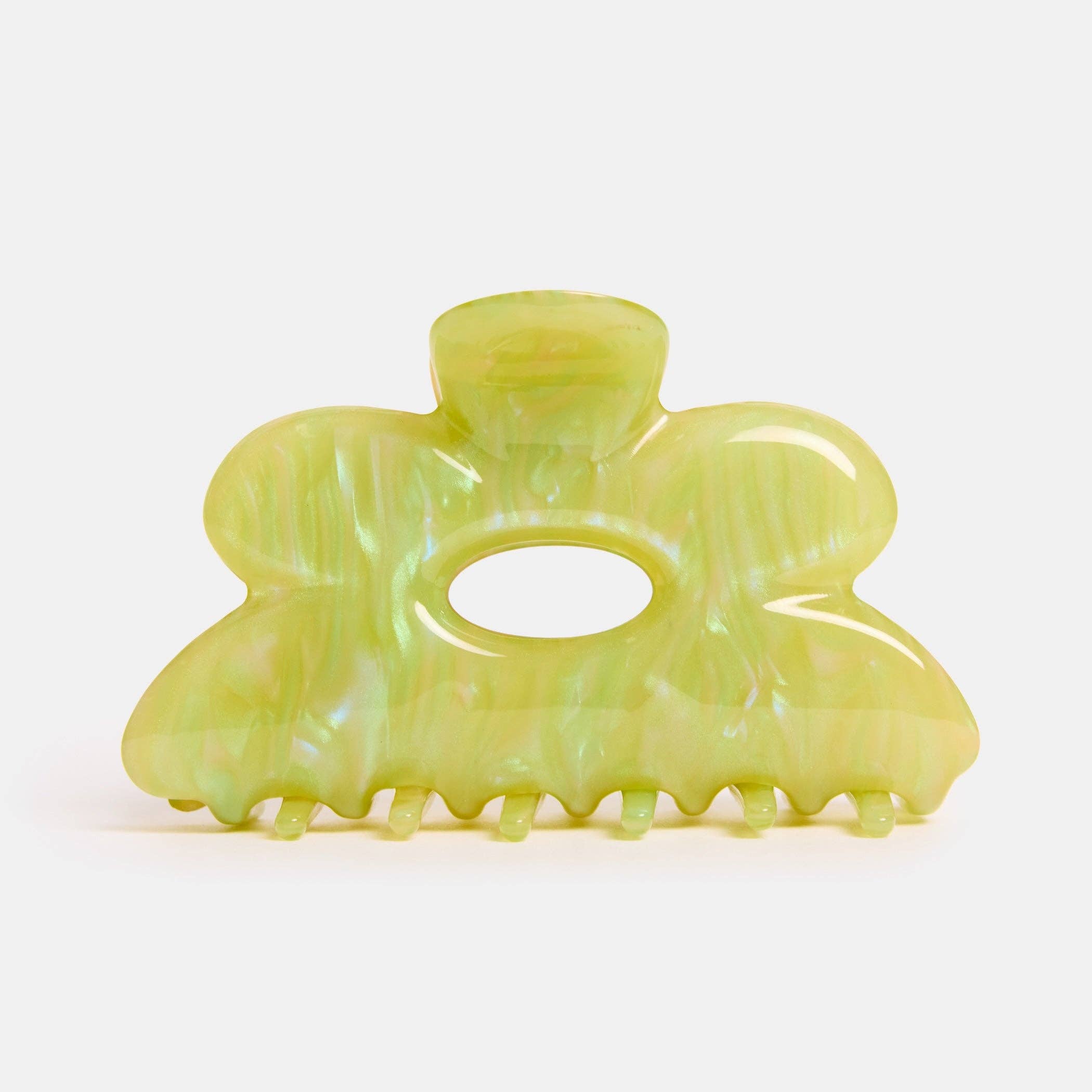 CHUNKS - Flower Claw in Jade Swirl