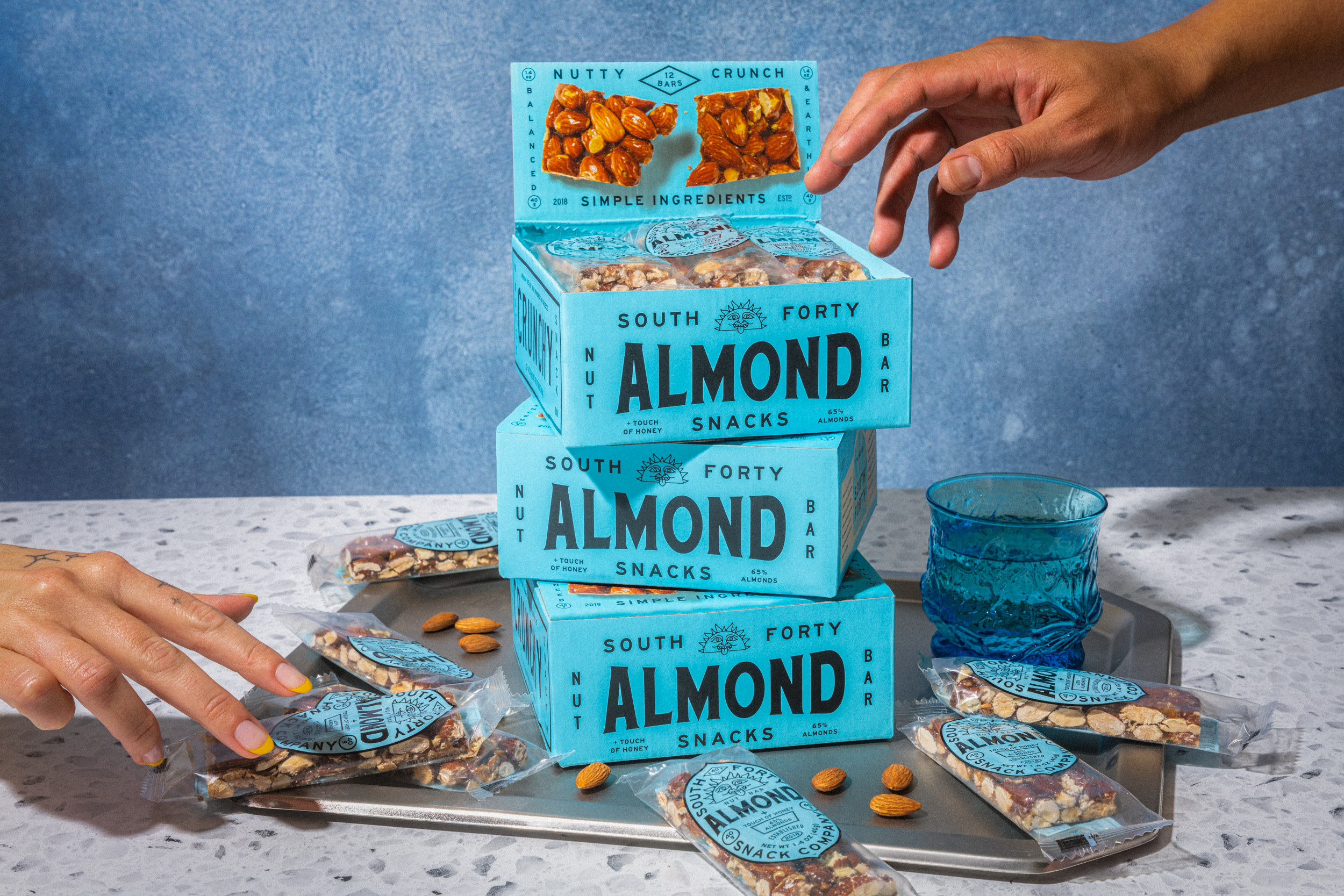 SOUTH 40 - Almond Nut Bars 12-Pack