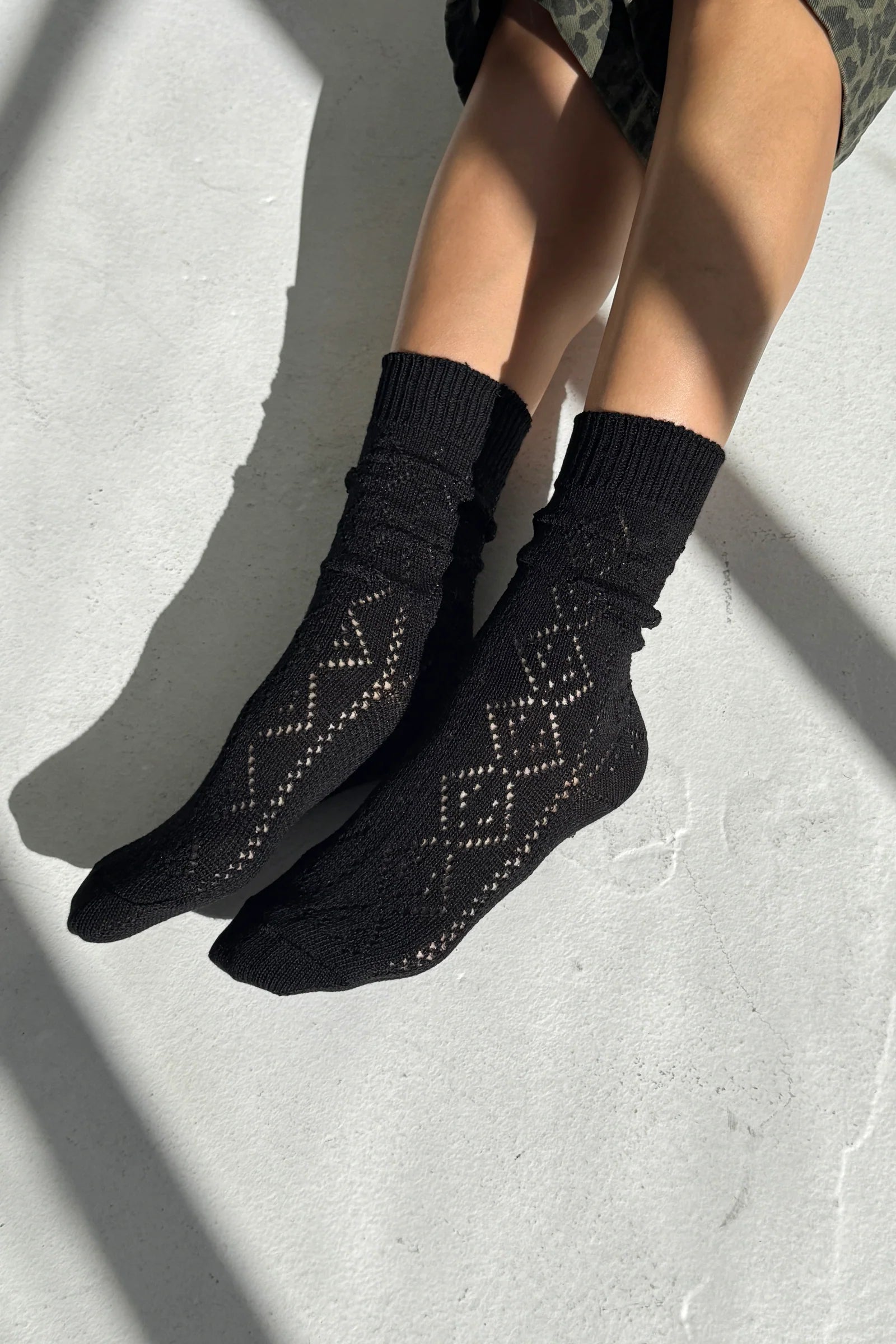 LE BON SHOPPE - Modal Eyelet - Jet Black