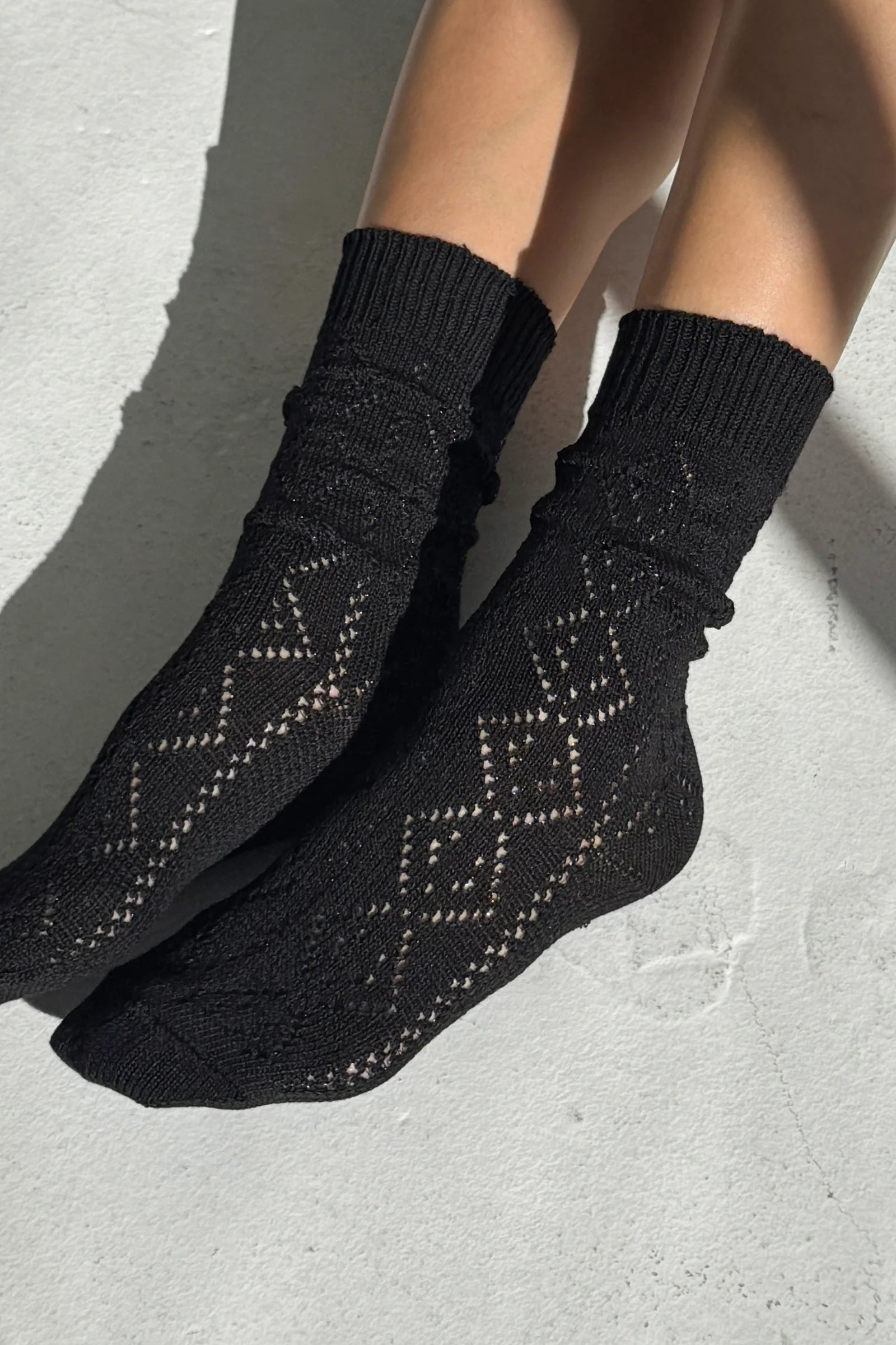 LE BON SHOPPE - Modal Eyelet - Jet Black