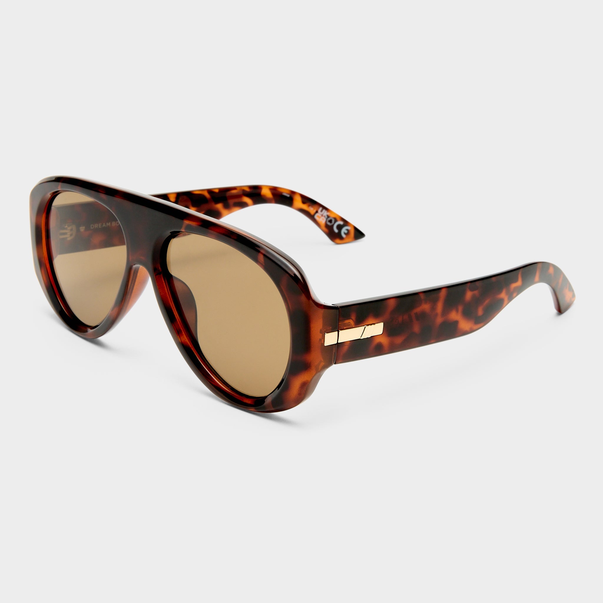 Le Specs Dream Boat Sunglasses Tort Brown Mono