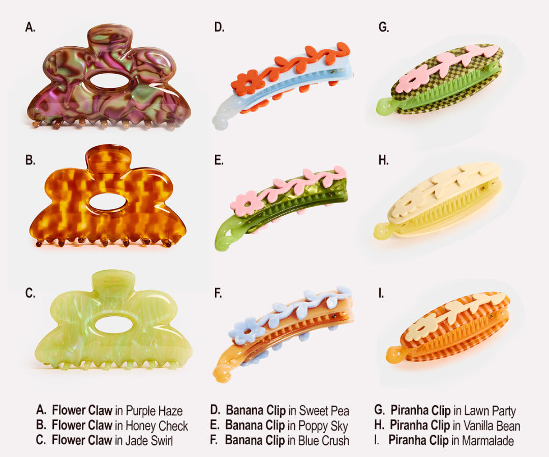 CHUNKS - Banana Clip in Sweet Pea